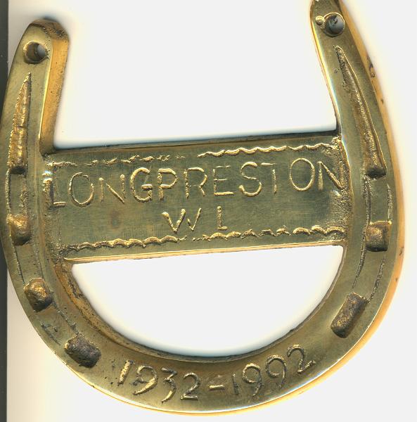 Wi horseshoe 1932-1992.jpg - Women's Institute 60 year Commorative Horse Shoe - 1932 -1992 